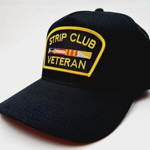 Strip Club Veteran Nudie Bar Dancer Fan Patch Baseball Cap Hat Party Bachelor